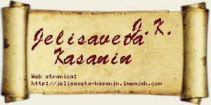 Jelisaveta Kašanin vizit kartica